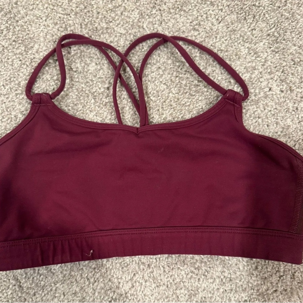 Lululemon Red Seamless Sports Bra Intimates